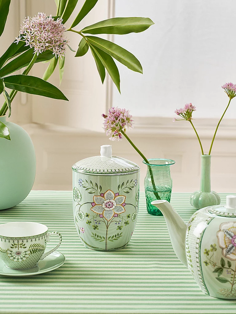 PIP STUDIO Boîte avec couvercle LILY & LOTUS 1,5 l Vert clair vert clair